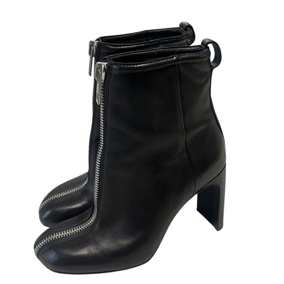 Rag and Bone Black Leather Ellis Zip Boots In Black Size EU 36 - Picture 4 of 12